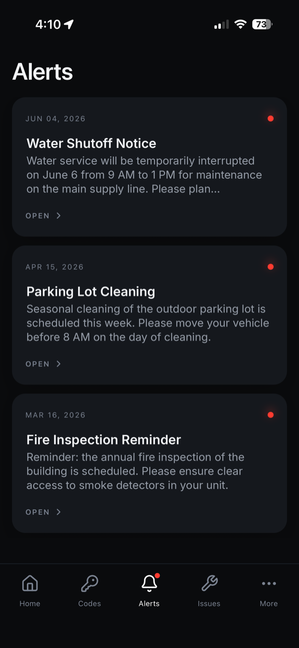 Resident Notification
